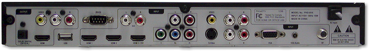 PHD-8VX rear view!
