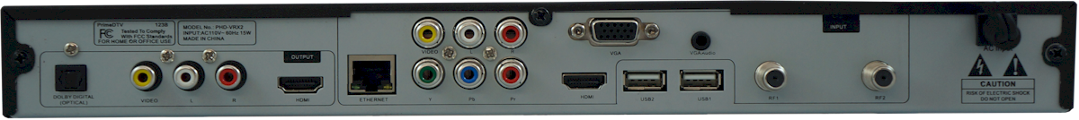 PHD-VRX2 rear side view